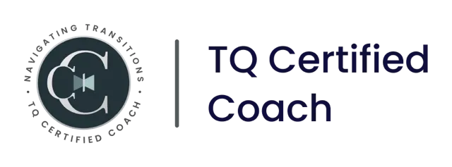 Badge Navigating Transitions — TQ Certified Coach, Modern Elder Academy.